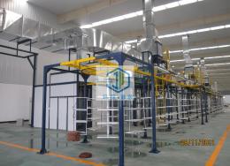 塑料件吊篮喷漆线