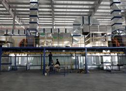 喷漆线及废气处理